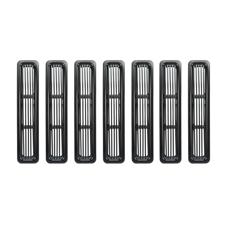 Jeep Wrangler Grille Inserts - Rugged Ridge - Billet - Black - `97-`06